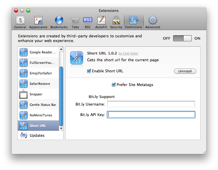 A Simple Safari Extension to Shorten URLs MacStories